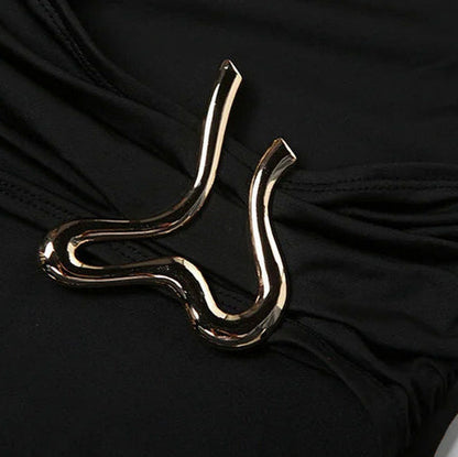 Fitted Long Sleeve Ruched Maxi Dress