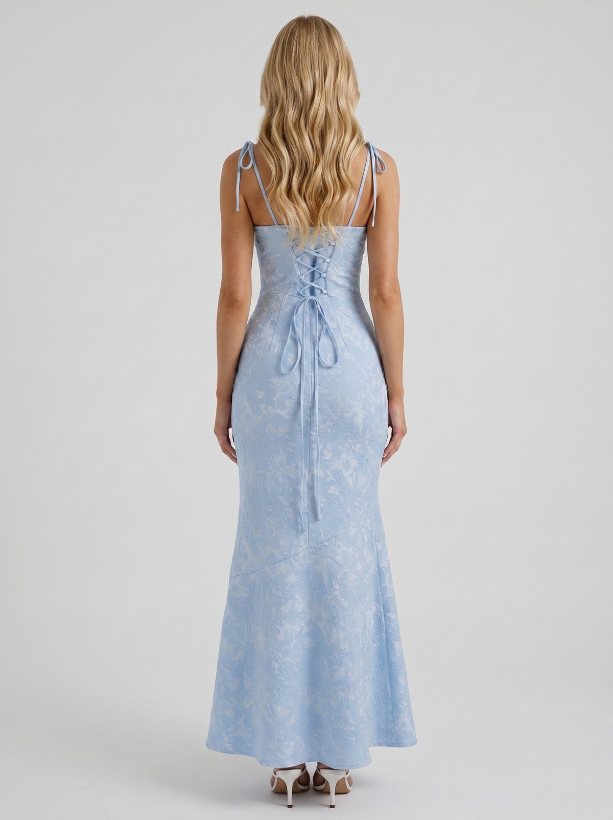 Floral Tie Strap Maxi Dress