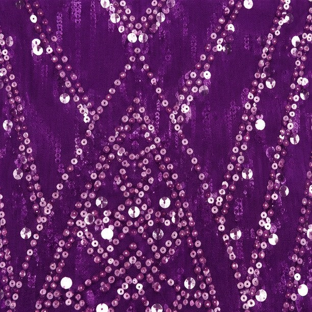 Sequin Print Dress and Chiffon Jacket Set