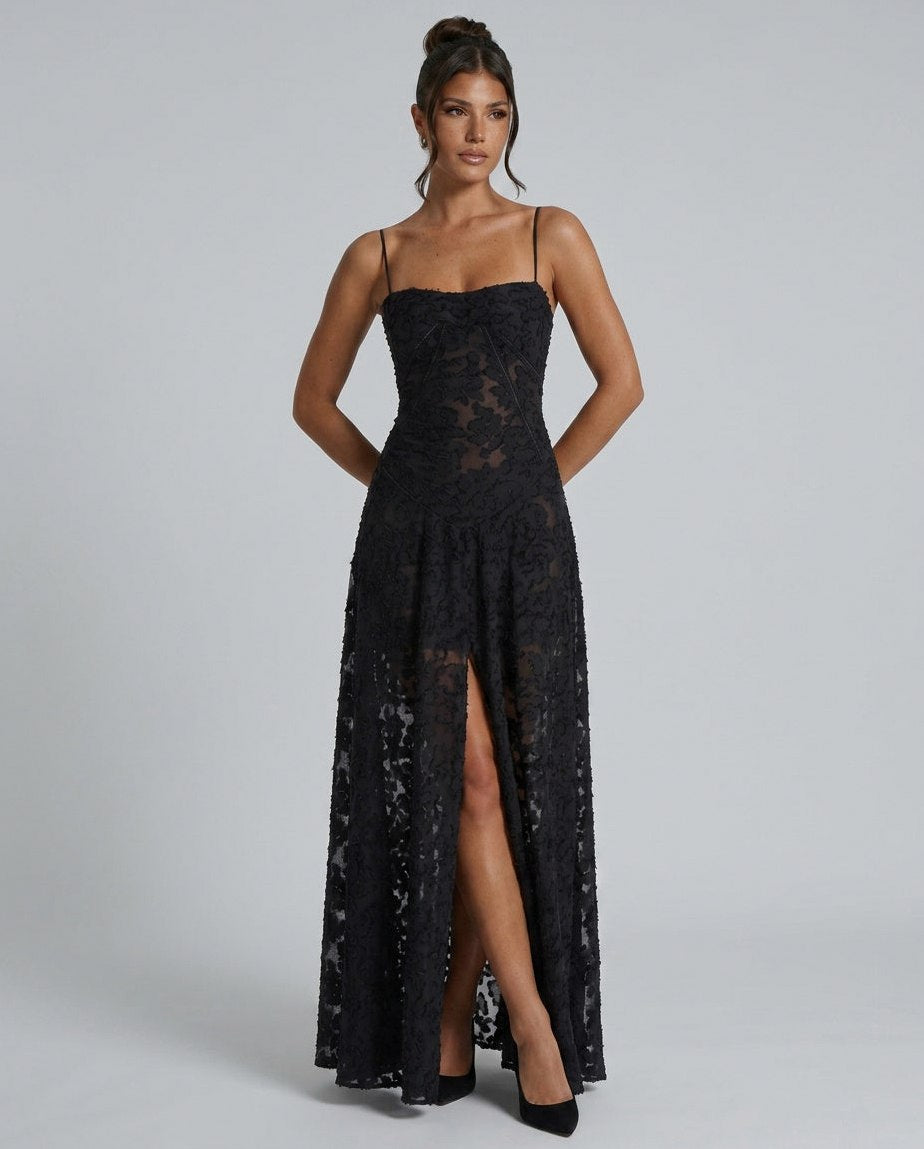 Sweetheart A Line Maxi Dress