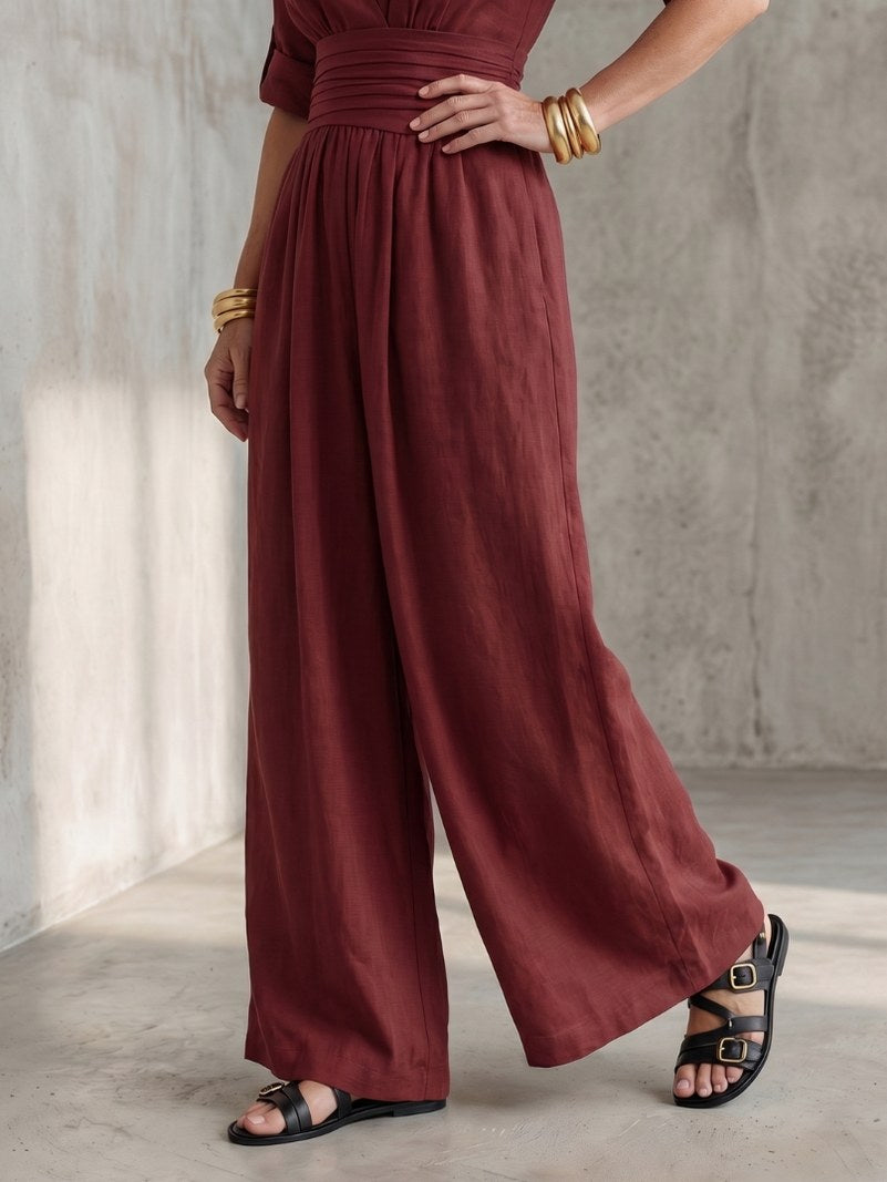 Wrap Wide Leg Jumpsuit