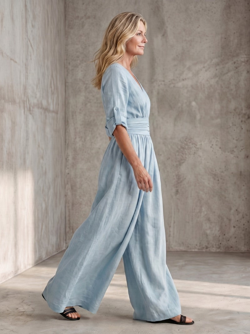 Wrap Wide Leg Jumpsuit