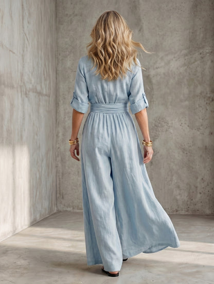 Wrap Wide Leg Jumpsuit