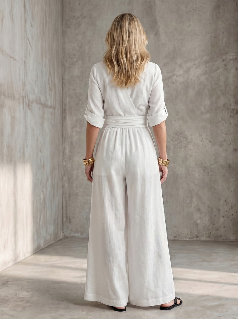 Wrap Wide Leg Jumpsuit