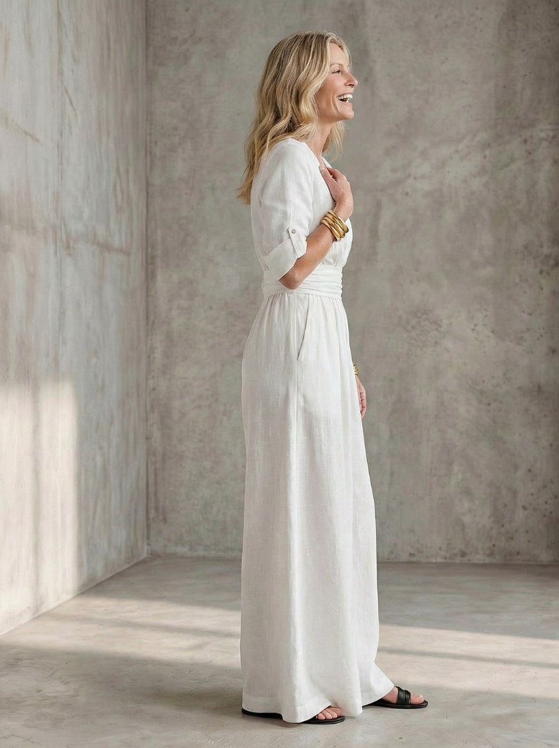 Wrap Wide Leg Jumpsuit
