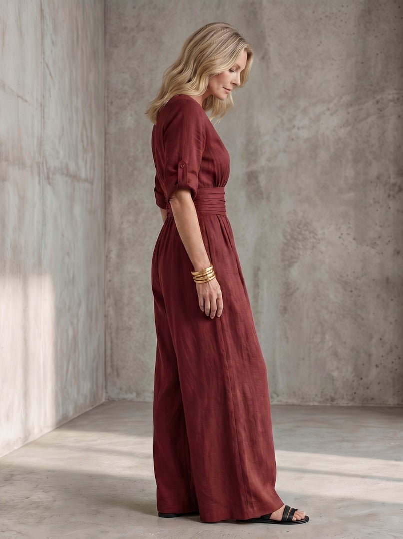 Wrap Wide Leg Jumpsuit